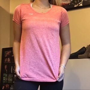 Coral Pink Nike Dry-Fit T-Shirt